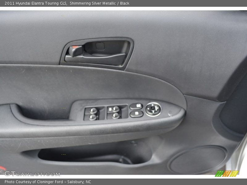 Shimmering Silver Metallic / Black 2011 Hyundai Elantra Touring GLS