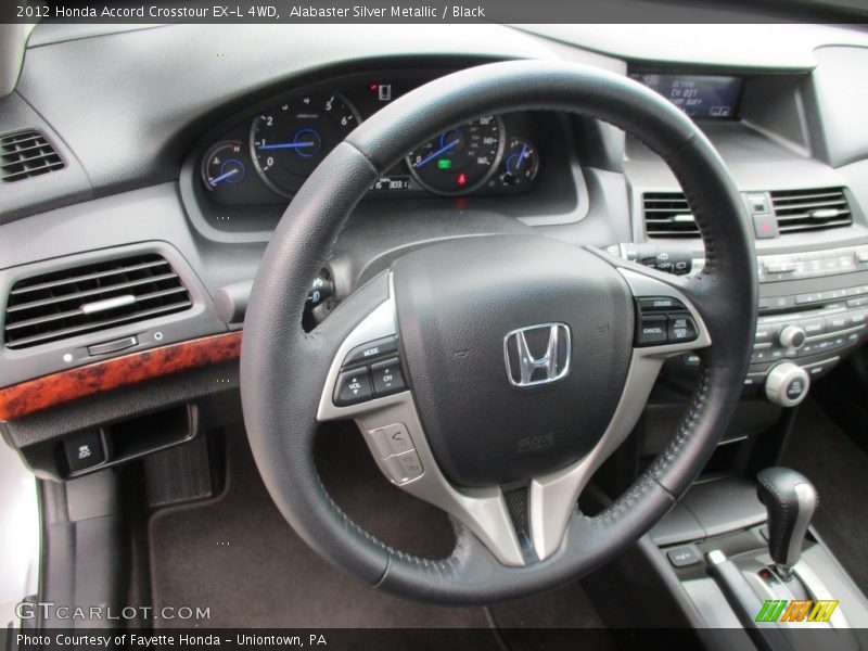 Alabaster Silver Metallic / Black 2012 Honda Accord Crosstour EX-L 4WD