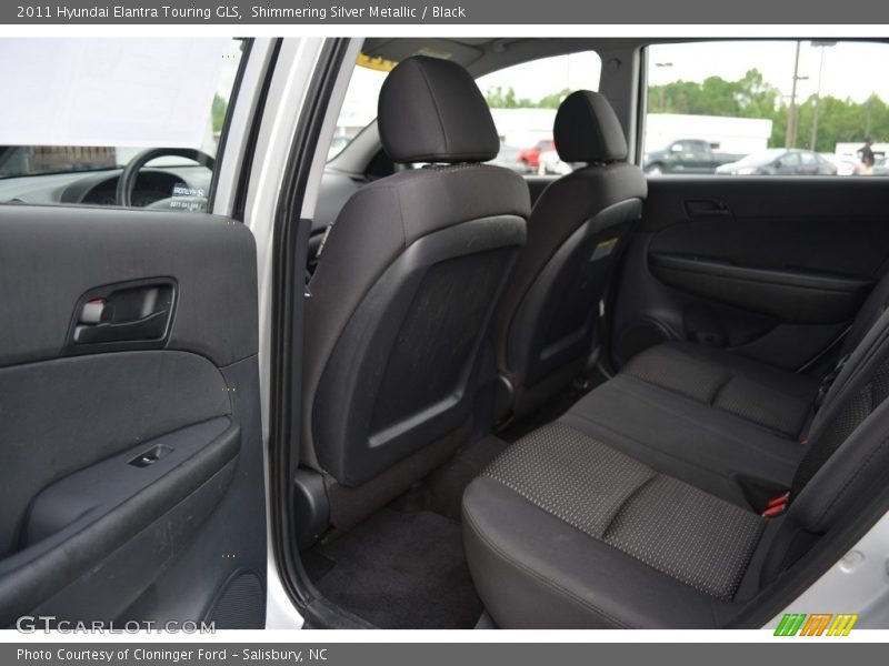 Shimmering Silver Metallic / Black 2011 Hyundai Elantra Touring GLS