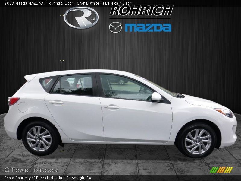 Crystal White Pearl Mica / Black 2013 Mazda MAZDA3 i Touring 5 Door