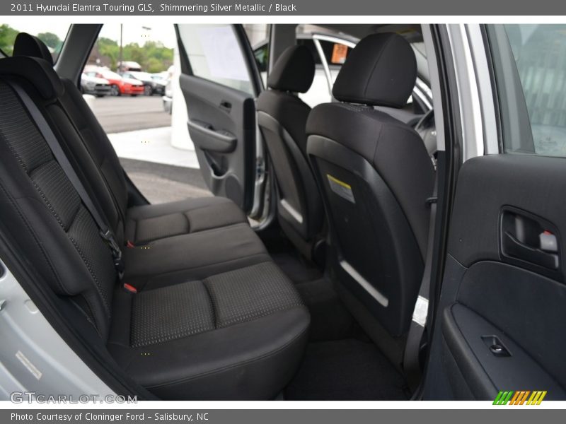 Shimmering Silver Metallic / Black 2011 Hyundai Elantra Touring GLS