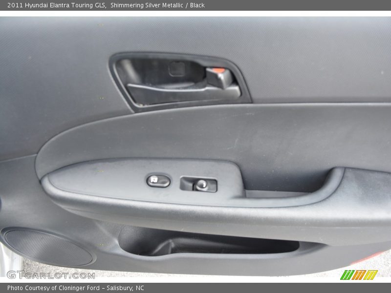 Shimmering Silver Metallic / Black 2011 Hyundai Elantra Touring GLS