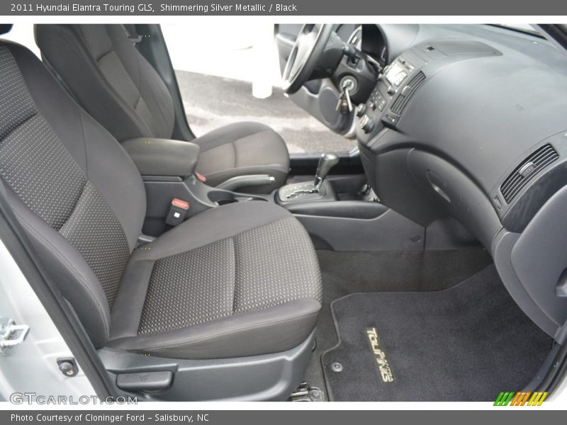 Shimmering Silver Metallic / Black 2011 Hyundai Elantra Touring GLS