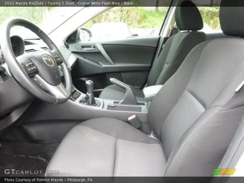 Crystal White Pearl Mica / Black 2013 Mazda MAZDA3 i Touring 5 Door