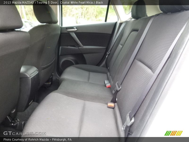 Crystal White Pearl Mica / Black 2013 Mazda MAZDA3 i Touring 5 Door