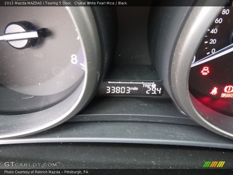 Crystal White Pearl Mica / Black 2013 Mazda MAZDA3 i Touring 5 Door