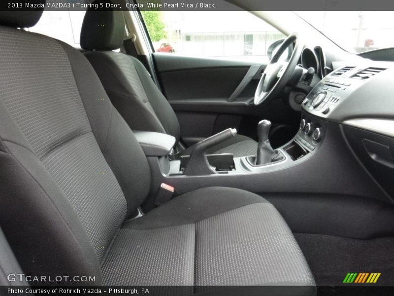 Crystal White Pearl Mica / Black 2013 Mazda MAZDA3 i Touring 5 Door