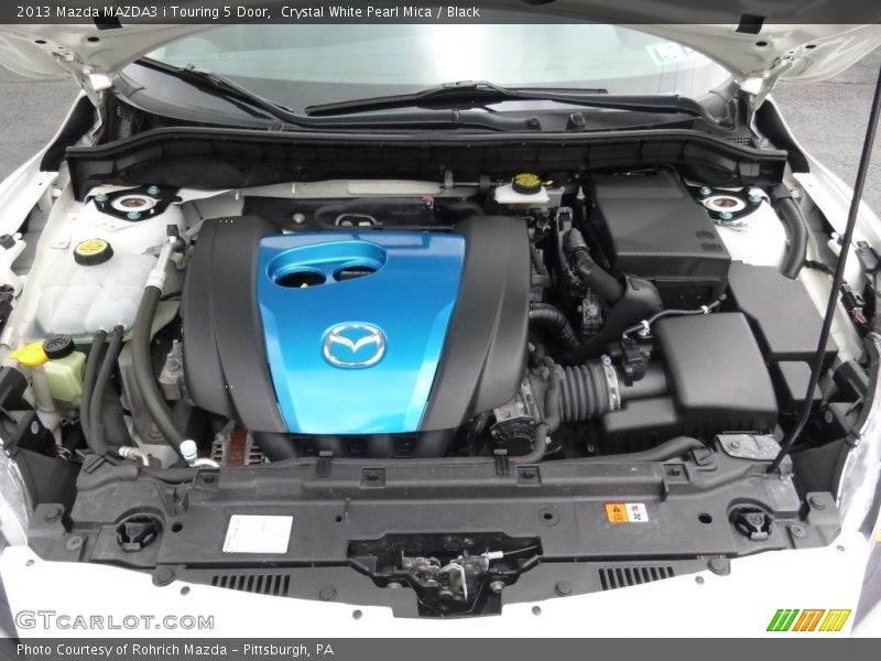 Crystal White Pearl Mica / Black 2013 Mazda MAZDA3 i Touring 5 Door