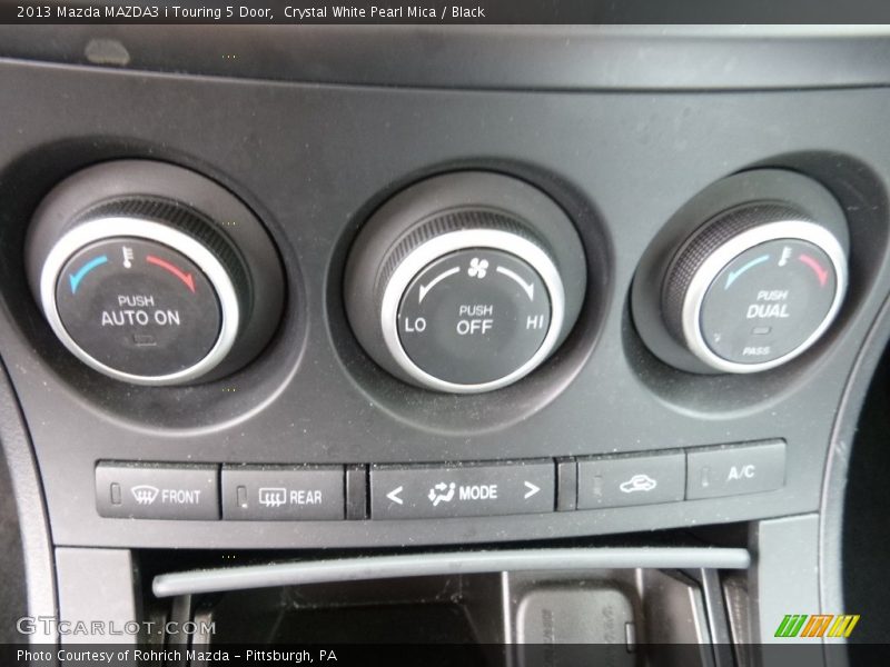 Crystal White Pearl Mica / Black 2013 Mazda MAZDA3 i Touring 5 Door