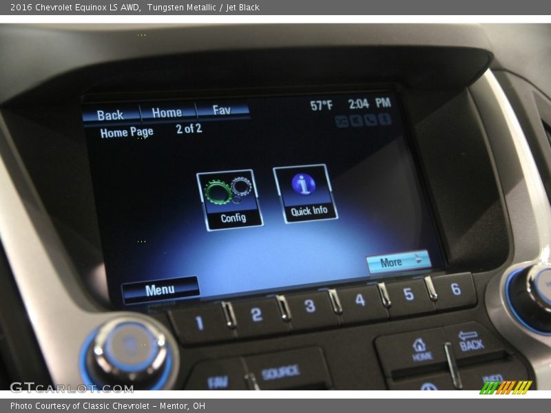 Tungsten Metallic / Jet Black 2016 Chevrolet Equinox LS AWD