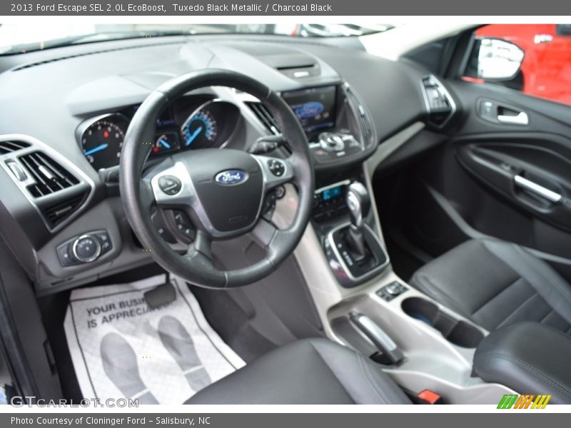 Tuxedo Black Metallic / Charcoal Black 2013 Ford Escape SEL 2.0L EcoBoost