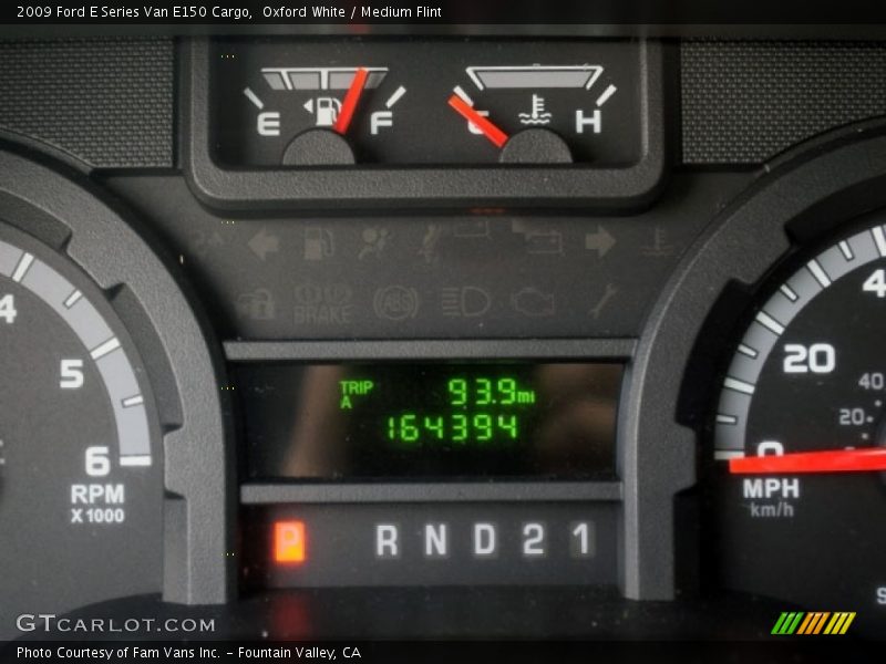 Oxford White / Medium Flint 2009 Ford E Series Van E150 Cargo