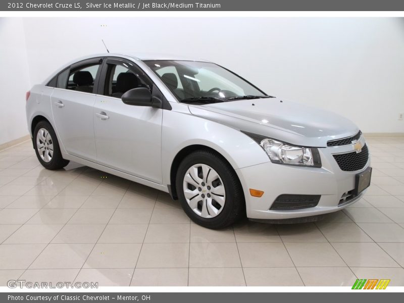 Silver Ice Metallic / Jet Black/Medium Titanium 2012 Chevrolet Cruze LS