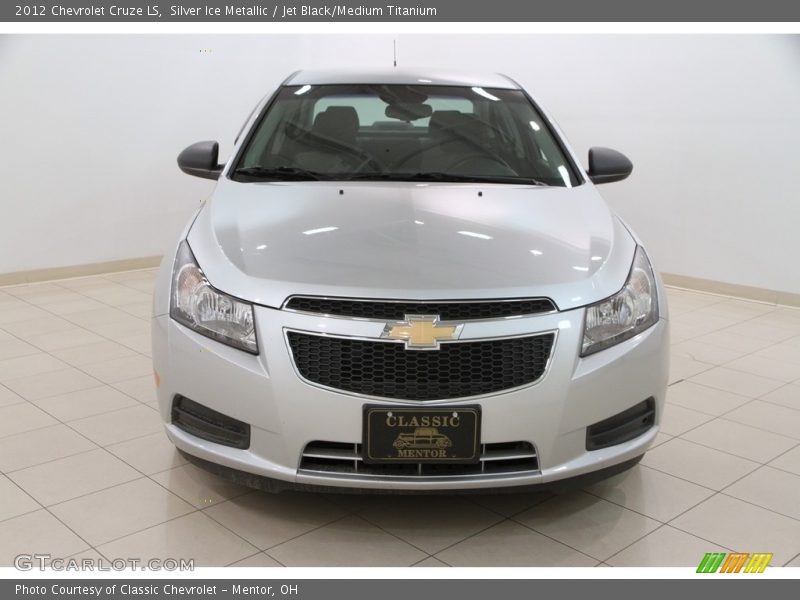 Silver Ice Metallic / Jet Black/Medium Titanium 2012 Chevrolet Cruze LS