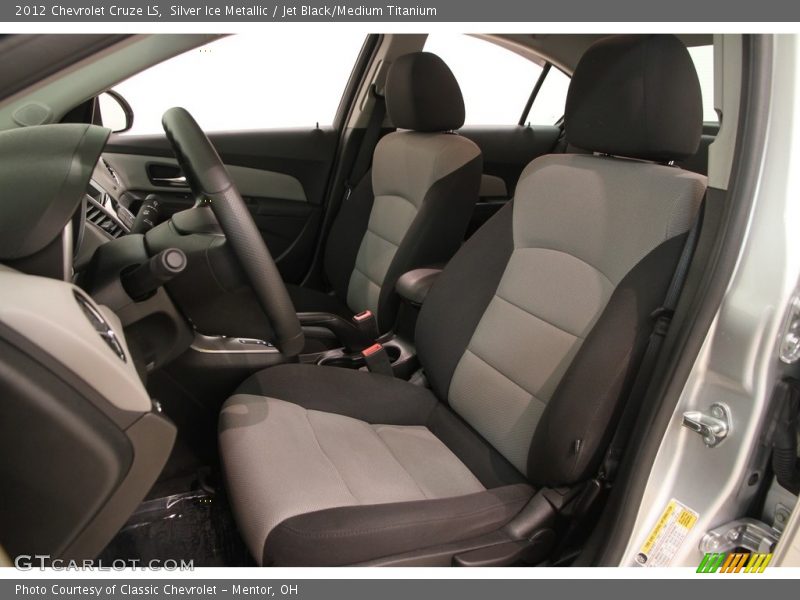 Silver Ice Metallic / Jet Black/Medium Titanium 2012 Chevrolet Cruze LS