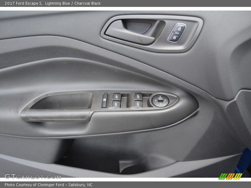Lightning Blue / Charcoal Black 2017 Ford Escape S