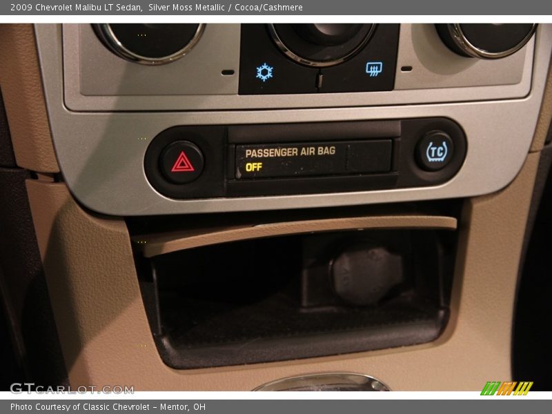 Silver Moss Metallic / Cocoa/Cashmere 2009 Chevrolet Malibu LT Sedan