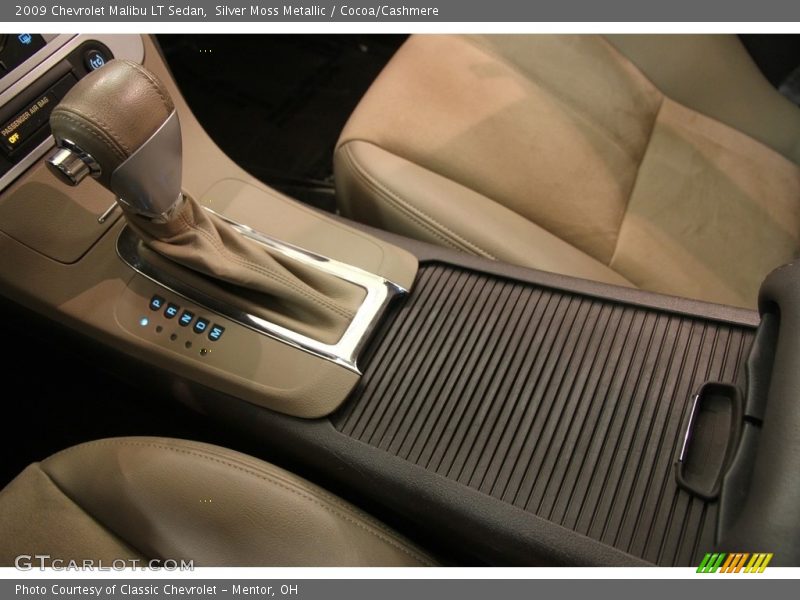Silver Moss Metallic / Cocoa/Cashmere 2009 Chevrolet Malibu LT Sedan