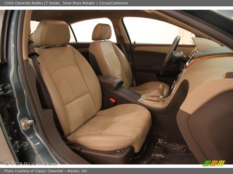 Silver Moss Metallic / Cocoa/Cashmere 2009 Chevrolet Malibu LT Sedan