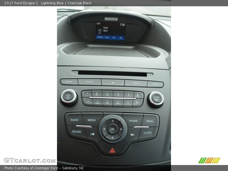 Lightning Blue / Charcoal Black 2017 Ford Escape S