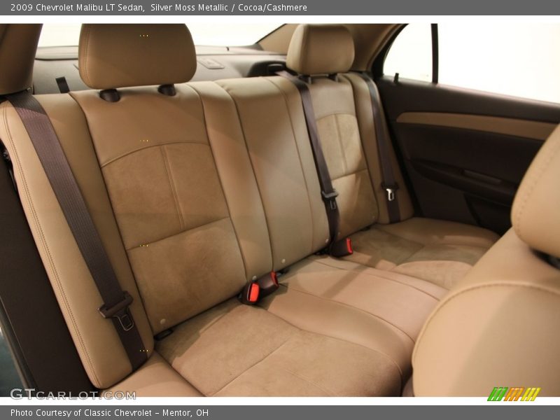 Silver Moss Metallic / Cocoa/Cashmere 2009 Chevrolet Malibu LT Sedan