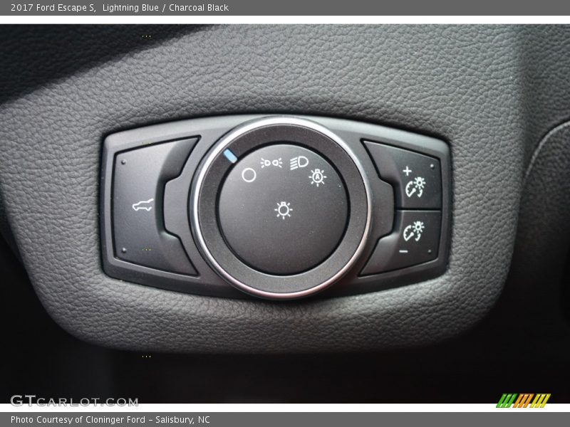 Lightning Blue / Charcoal Black 2017 Ford Escape S