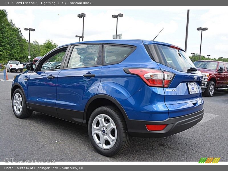 Lightning Blue / Charcoal Black 2017 Ford Escape S