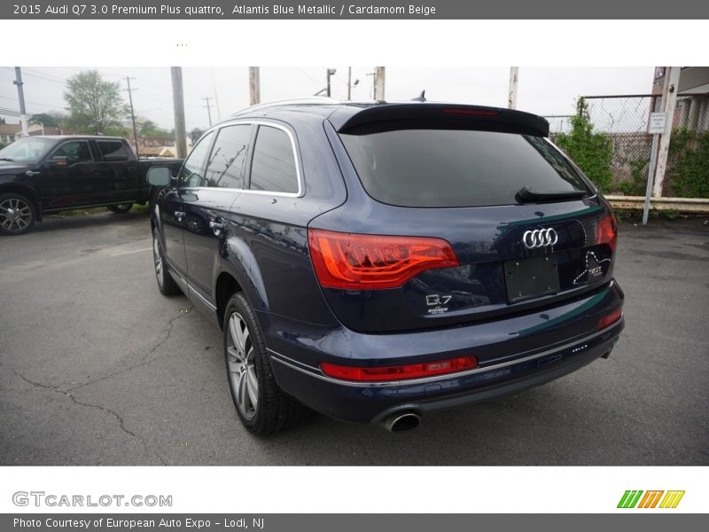 Atlantis Blue Metallic / Cardamom Beige 2015 Audi Q7 3.0 Premium Plus quattro