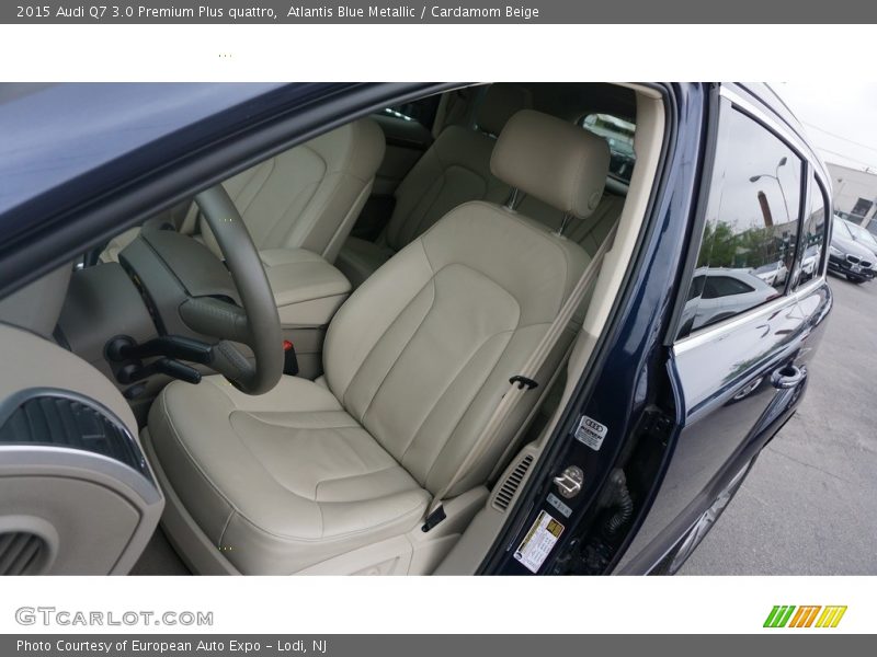 Atlantis Blue Metallic / Cardamom Beige 2015 Audi Q7 3.0 Premium Plus quattro
