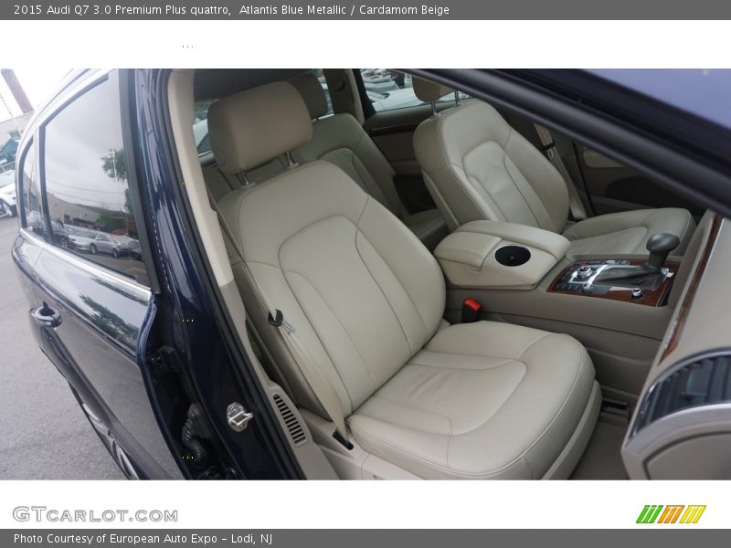 Atlantis Blue Metallic / Cardamom Beige 2015 Audi Q7 3.0 Premium Plus quattro