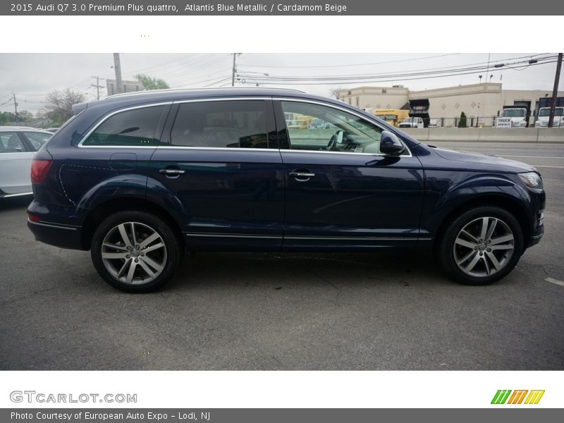 Atlantis Blue Metallic / Cardamom Beige 2015 Audi Q7 3.0 Premium Plus quattro