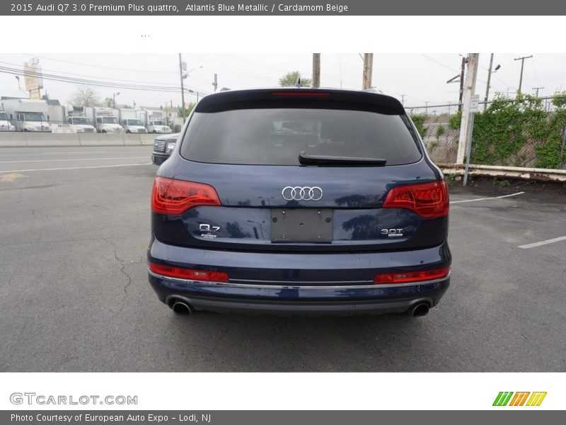 Atlantis Blue Metallic / Cardamom Beige 2015 Audi Q7 3.0 Premium Plus quattro
