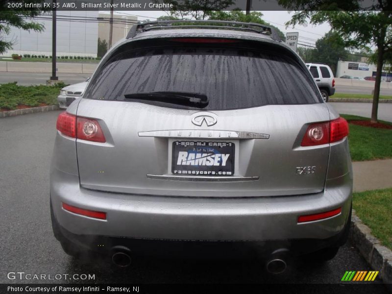 Brilliant Silver Metallic / Graphite 2005 Infiniti FX 35 AWD