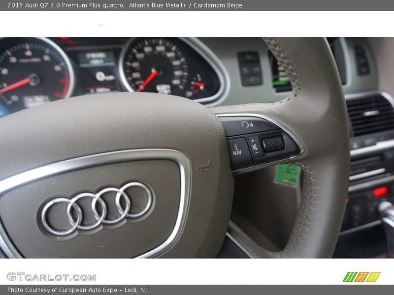 Atlantis Blue Metallic / Cardamom Beige 2015 Audi Q7 3.0 Premium Plus quattro
