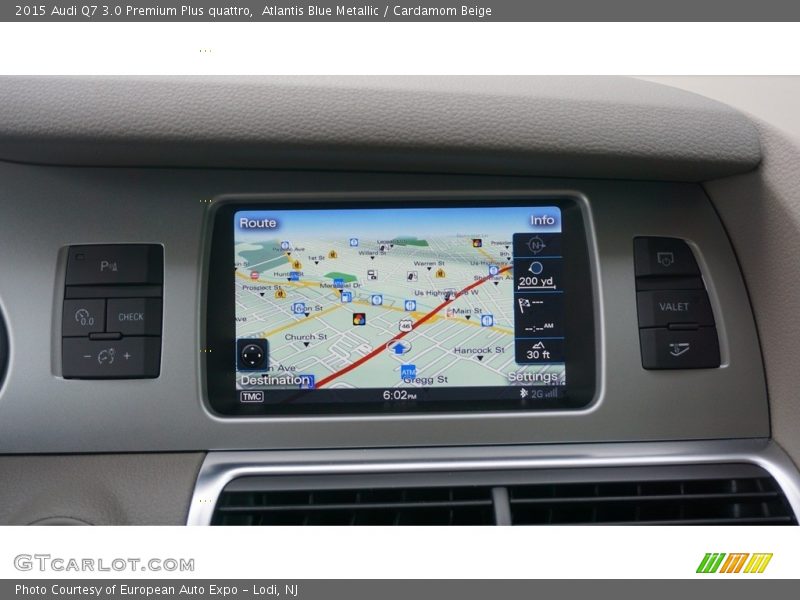 Atlantis Blue Metallic / Cardamom Beige 2015 Audi Q7 3.0 Premium Plus quattro