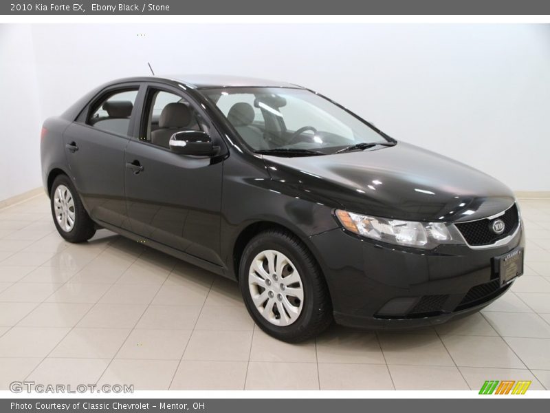 Ebony Black / Stone 2010 Kia Forte EX