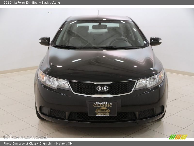 Ebony Black / Stone 2010 Kia Forte EX