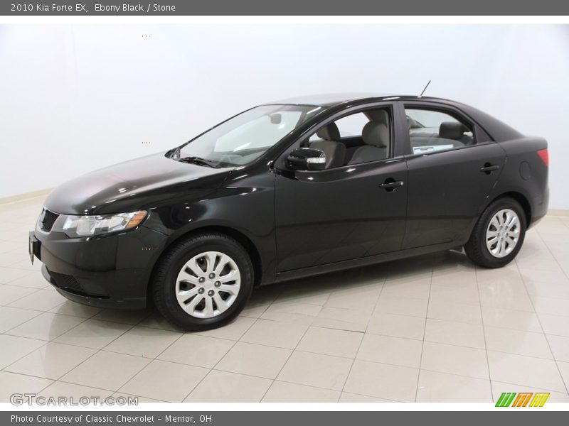 Ebony Black / Stone 2010 Kia Forte EX