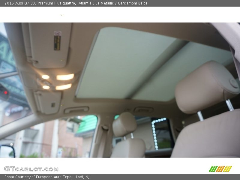 Atlantis Blue Metallic / Cardamom Beige 2015 Audi Q7 3.0 Premium Plus quattro
