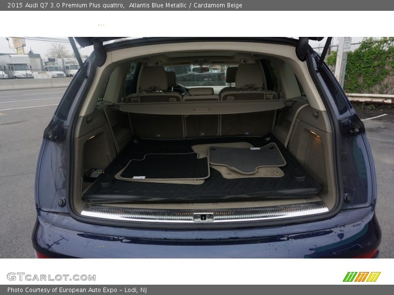Atlantis Blue Metallic / Cardamom Beige 2015 Audi Q7 3.0 Premium Plus quattro