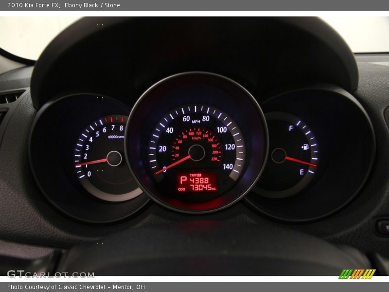 Ebony Black / Stone 2010 Kia Forte EX