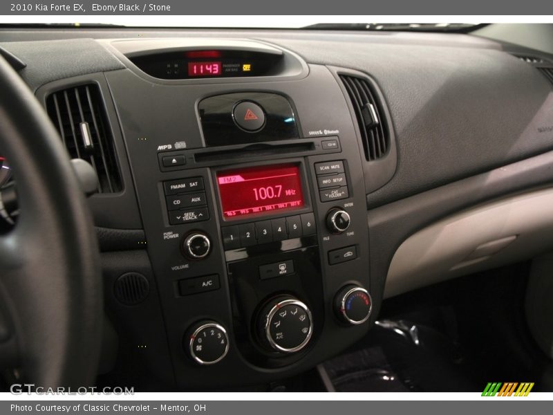 Ebony Black / Stone 2010 Kia Forte EX
