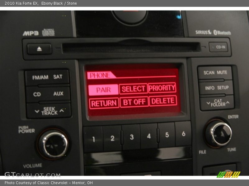 Ebony Black / Stone 2010 Kia Forte EX