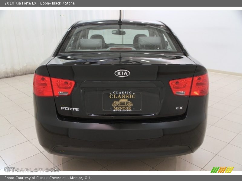 Ebony Black / Stone 2010 Kia Forte EX