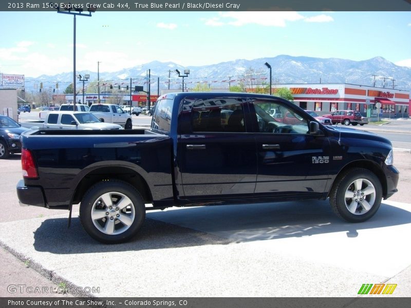 True Blue Pearl / Black/Diesel Gray 2013 Ram 1500 Express Crew Cab 4x4