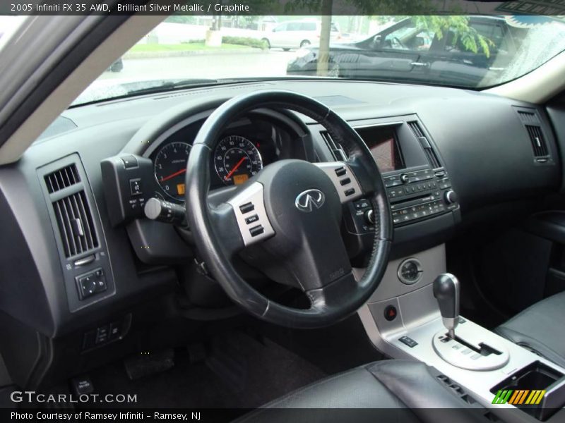 Brilliant Silver Metallic / Graphite 2005 Infiniti FX 35 AWD