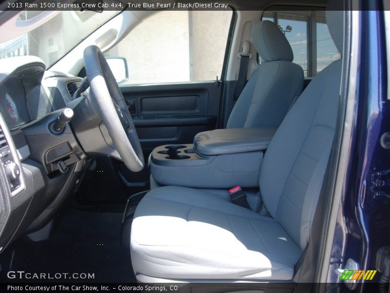 True Blue Pearl / Black/Diesel Gray 2013 Ram 1500 Express Crew Cab 4x4