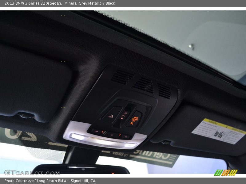 Mineral Grey Metallic / Black 2013 BMW 3 Series 320i Sedan
