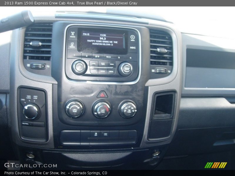 True Blue Pearl / Black/Diesel Gray 2013 Ram 1500 Express Crew Cab 4x4