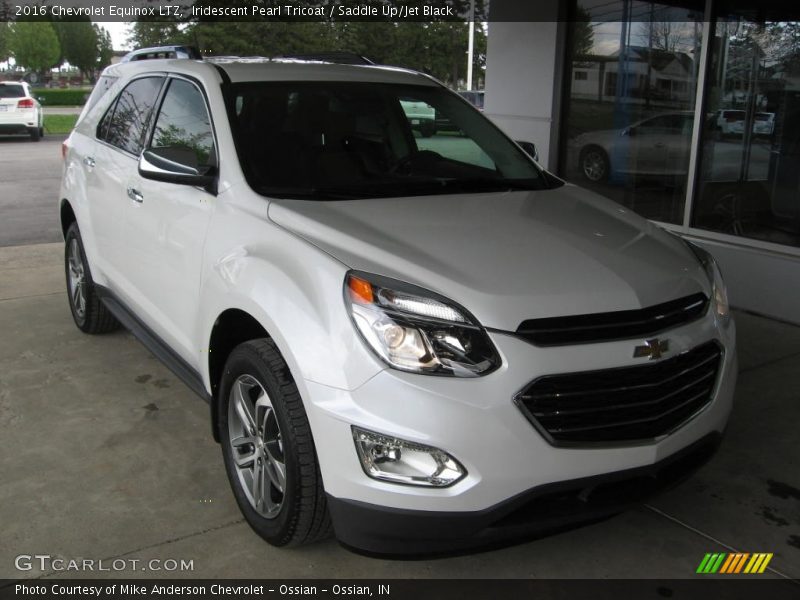 Iridescent Pearl Tricoat / Saddle Up/Jet Black 2016 Chevrolet Equinox LTZ